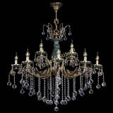 Люстра бронзовая Алфея Малахит №12 шар в Саратове Люстра бронзовая Алфея Малахит №12 шар в Саратове