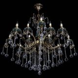 Люстра бронзовая Алфея Малахит №12 шар в Саратове Люстра бронзовая Алфея Малахит №12 шар в Саратове