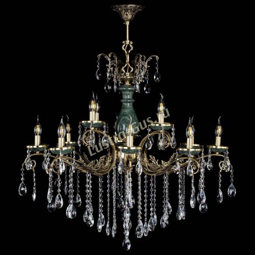 Люстра бронзовая Алфея Малахит №12 журавлик в Саратове Люстра бронзовая Алфея Малахит №12 журавлик в Саратове