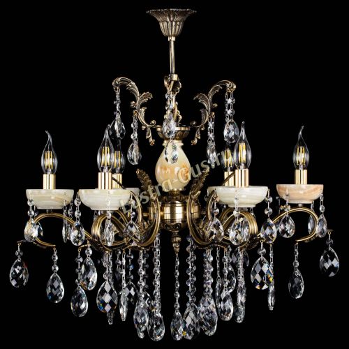 Люстра бронзовая Алфея Оникс №6/2 баден в Саратове Гусь Хрустальный