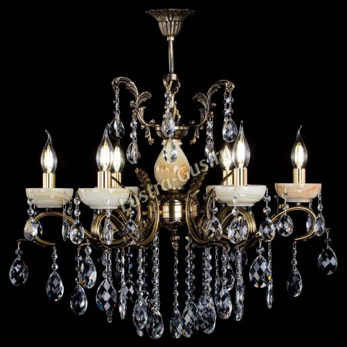 Люстра бронзовая Алфея Оникс №6/2 баден в Саратове Гусь Хрустальный