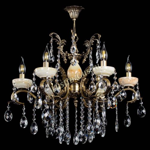 Люстра бронзовая Алфея Оникс №6/2 баден в Саратове Гусь Хрустальный