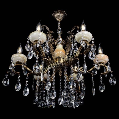 Люстра бронзовая Алфея Оникс №6/2 баден в Саратове Гусь Хрустальный