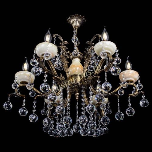 Люстра бронзовая Алфея Оникс №6/2 шар в Саратове Гусь Хрустальный