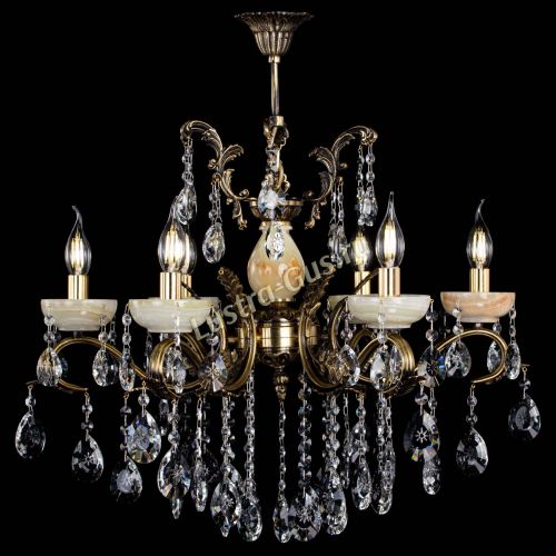 Люстра бронзовая Алфея Оникс №6/2 звездочка в Саратове Гусь Хрустальный