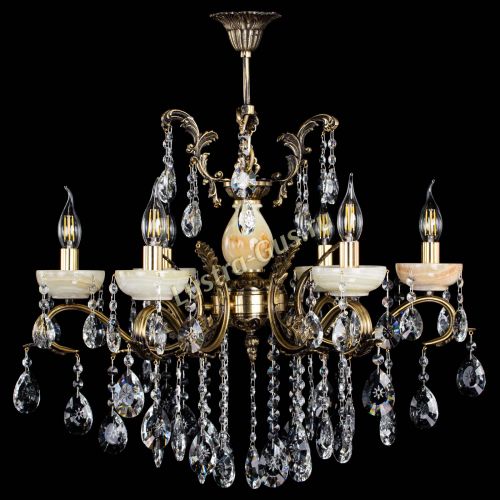 Люстра бронзовая Алфея Оникс №6/2 звездочка в Саратове Гусь Хрустальный