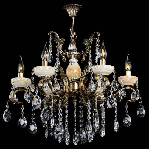 Люстра бронзовая Алфея Оникс №6/2 звездочка в Саратове Гусь Хрустальный