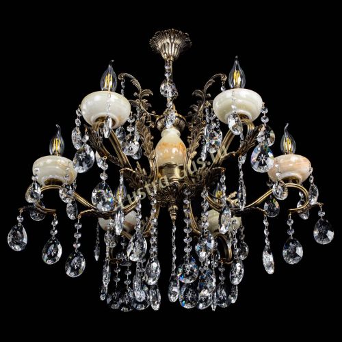 Люстра бронзовая Алфея Оникс №6/2 звездочка в Саратове Гусь Хрустальный