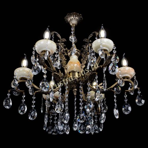 Люстра бронзовая Алфея Оникс №6/2 звездочка в Саратове Гусь Хрустальный