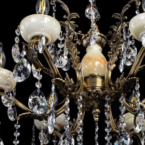 Люстра бронзовая Алфея Оникс №6/2 звездочка в Саратове Гусь Хрустальный