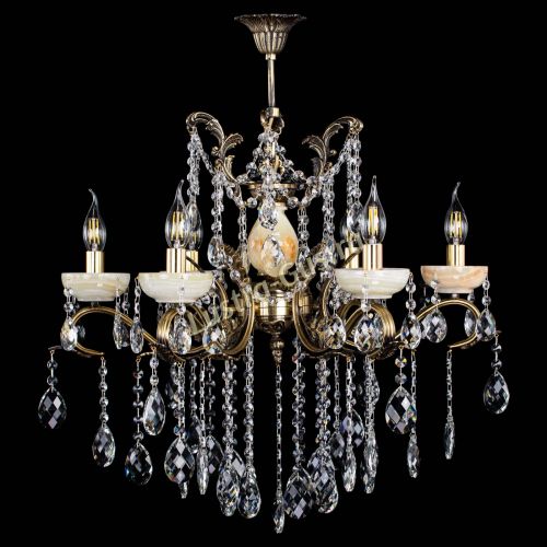 Люстра бронзовая Алфея Оникс №6 баден в Саратове Гусь Хрустальный