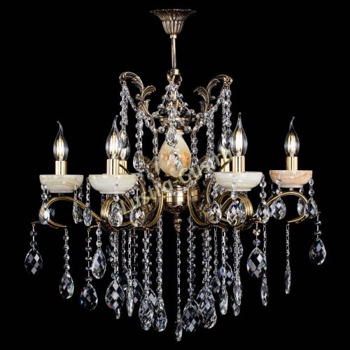 Люстра бронзовая Алфея Оникс №6 баден в Саратове Гусь Хрустальный