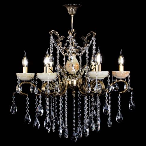 Люстра бронзовая Алфея Оникс №6 шар в Саратове Гусь Хрустальный