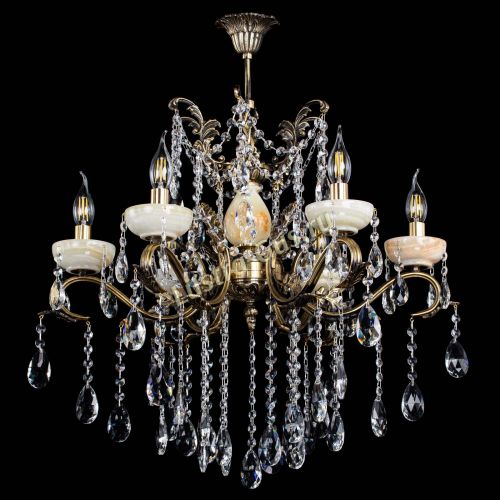 Люстра бронзовая Алфея Оникс №6 шар в Саратове Гусь Хрустальный