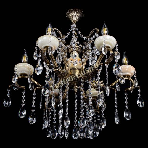 Люстра бронзовая Алфея Оникс №6 шар в Саратове Гусь Хрустальный