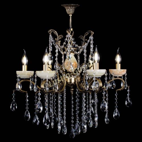 Люстра бронзовая Алфея Оникс №6 журавлик в Саратове Гусь Хрустальный