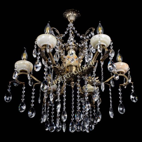 Люстра бронзовая Алфея Оникс №6 журавлик в Саратове Гусь Хрустальный