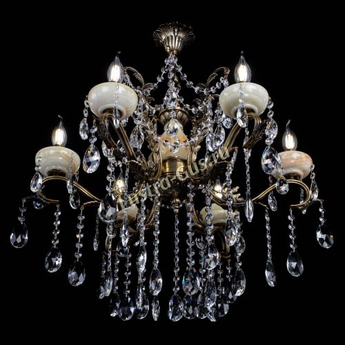 Люстра бронзовая Алфея Оникс №6 журавлик в Саратове Гусь Хрустальный