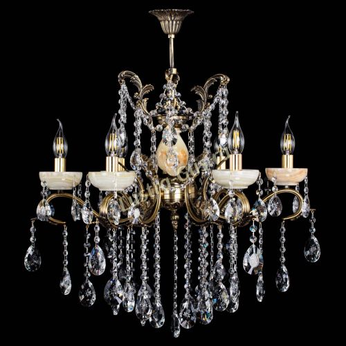 Люстра бронзовая Алфея Оникс №6 звездочка в Саратове Гусь Хрустальный