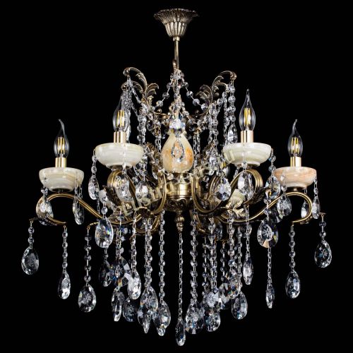 Люстра бронзовая Алфея Оникс №6 звездочка в Саратове Гусь Хрустальный