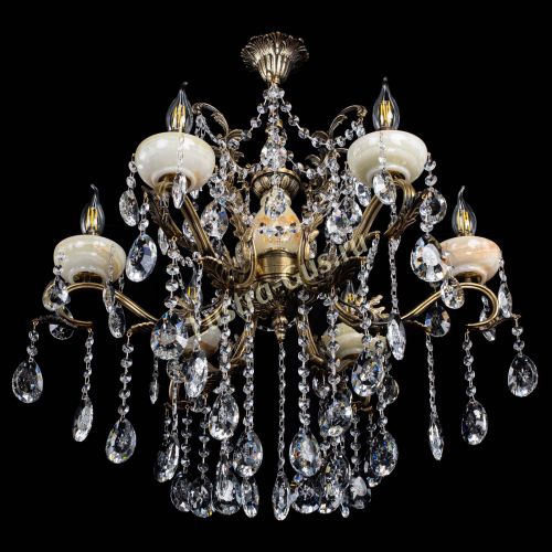 Люстра бронзовая Алфея Оникс №6 звездочка в Саратове Гусь Хрустальный