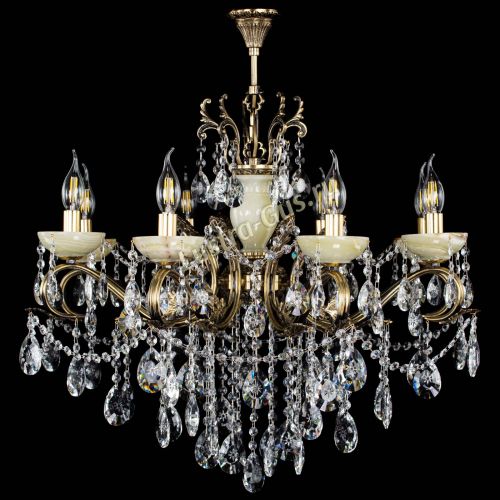 Люстра бронзовая Алфея Оникс №8 звездочка в Саратове Гусь Хрустальный