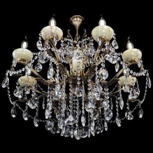 Люстра бронзовая Алфея Оникс №8 звездочка в Саратове Гусь Хрустальный