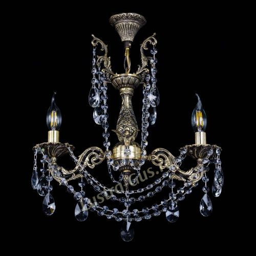 Бронзовая люстра Ариадна №2 Лучик в Саратове Гусь Хрустальный