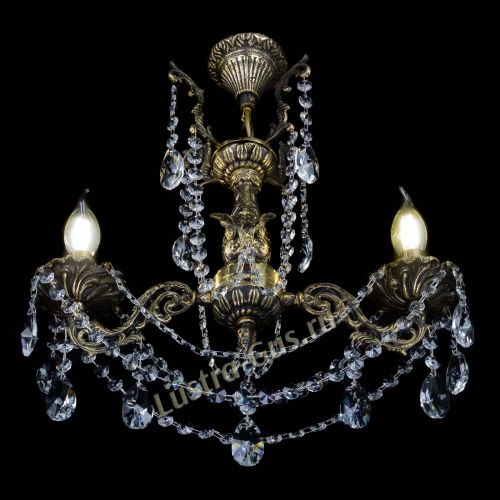 Бронзовая люстра Ариадна №2 Лучик в Саратове Гусь Хрустальный