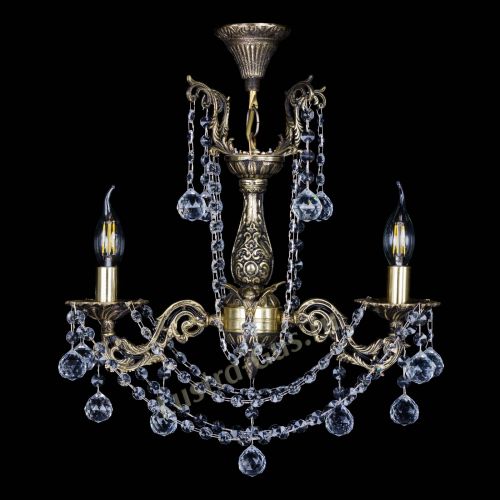 Люстра бронзовая Ариадна №2 Шар в Саратове Гусь Хрустальный