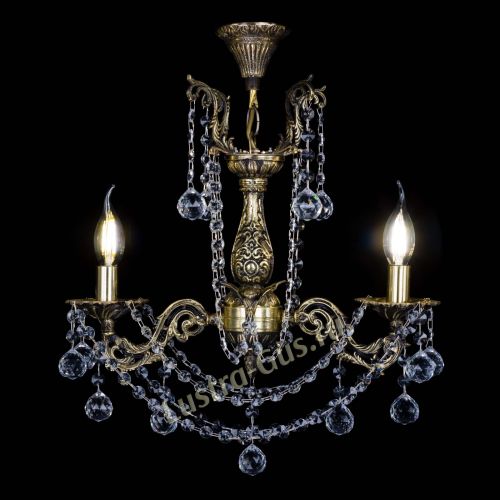 Люстра бронзовая Ариадна №2 Шар в Саратове Гусь Хрустальный