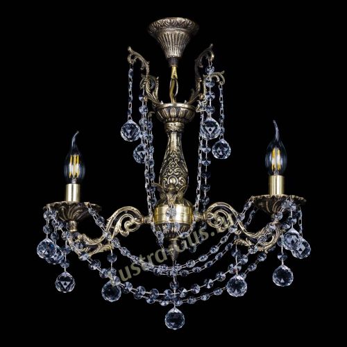 Люстра бронзовая Ариадна №2 Шар в Саратове Гусь Хрустальный