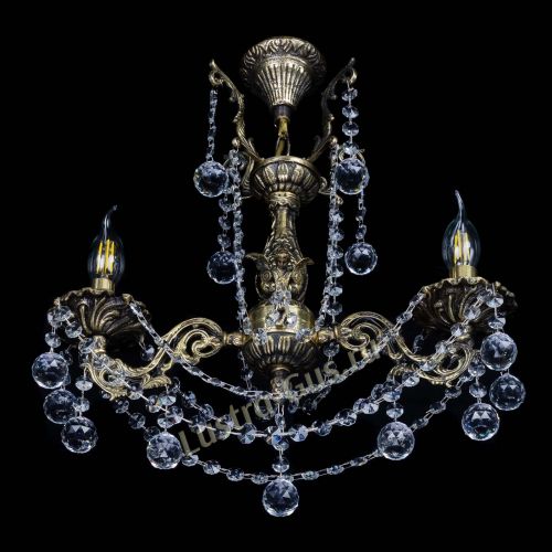 Люстра бронзовая Ариадна №2 Шар в Саратове Гусь Хрустальный