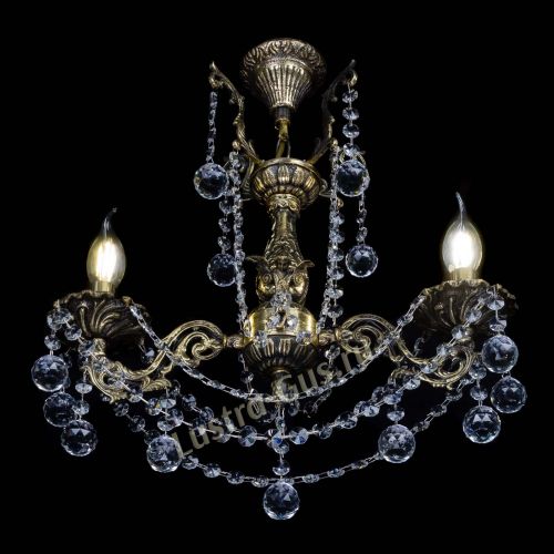 Люстра бронзовая Ариадна №2 Шар в Саратове Гусь Хрустальный