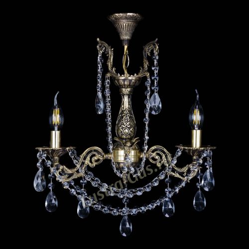 Бронзовая люстра Ариадна №2 Журавлик в Саратове Гусь Хрустальный