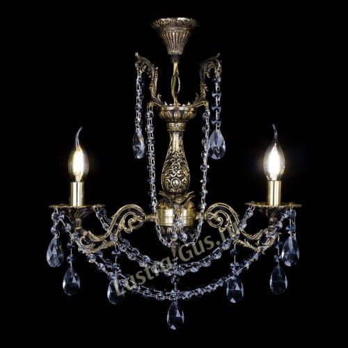 Бронзовая люстра Ариадна №2 Журавлик в Саратове Гусь Хрустальный