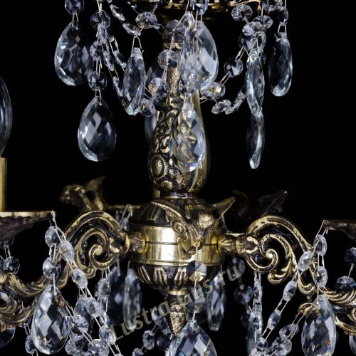 Люстра бронзовая Ариадна №3 Баден в Саратове Гусь Хрустальный