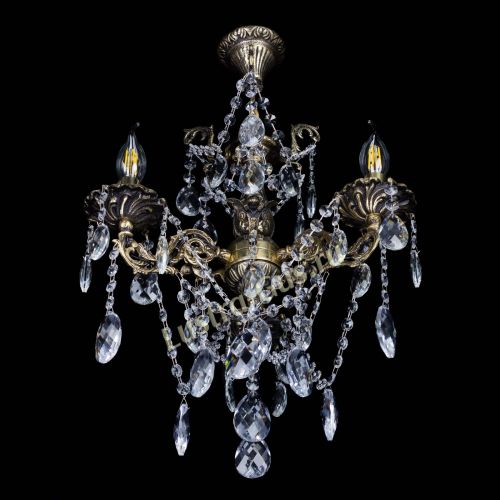 Люстра бронзовая Ариадна №3 Баден в Саратове Гусь Хрустальный