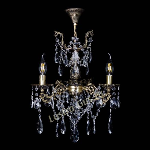 Бронзовая люстра Ариадна №3 Лучик в Саратове Гусь Хрустальный