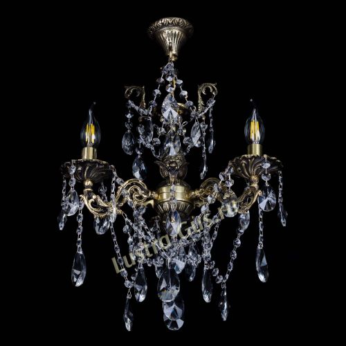 Бронзовая люстра Ариадна №3 Лучик в Саратове Гусь Хрустальный