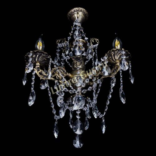 Бронзовая люстра Ариадна №3 Лучик в Саратове Гусь Хрустальный