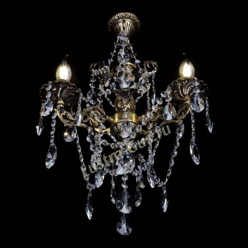 Бронзовая люстра Ариадна №3 Лучик в Саратове Гусь Хрустальный