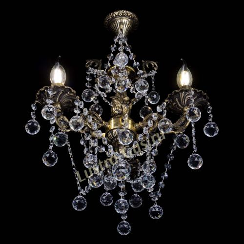 Бронзовая люстра Ариадна №3 Шар в Саратове Гусь Хрустальный