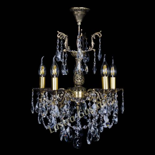 Бронзовая люстра Ариадна №5 Лучик в Саратове Гусь Хрустальный