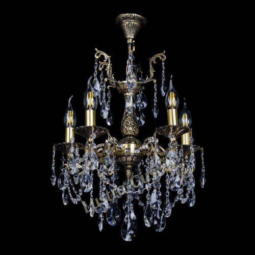 Бронзовая люстра Ариадна №5 Лучик в Саратове Гусь Хрустальный