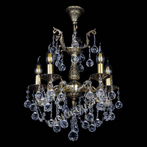 Бронзовая люстра Ариадна №5 Шар в Саратове Гусь Хрустальный