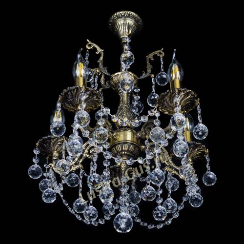 Бронзовая люстра Ариадна №5 Шар в Саратове Гусь Хрустальный