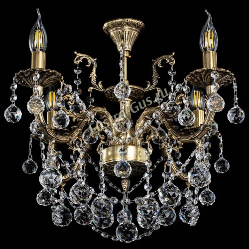 Люстра бронзовая Артемида №4 шар в Саратове Гусь Хрустальный