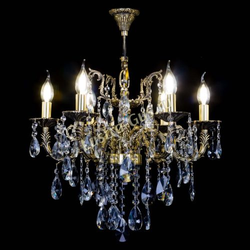 Бронзовая люстра Артемида №6 лучик в Саратове Гусь Хрустальный