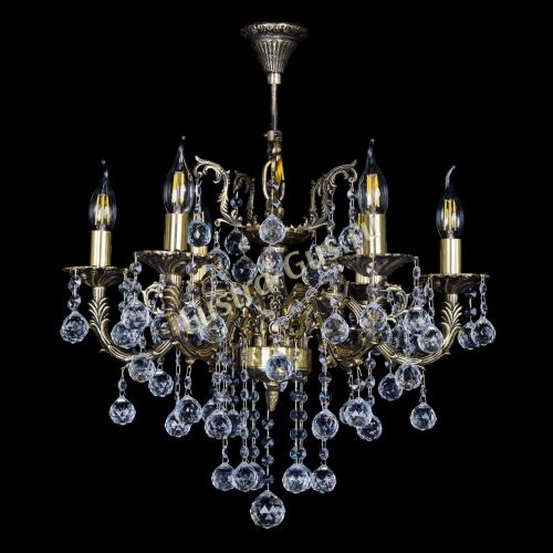 Бронзовая люстра Артемида №6 шар в Саратове Гусь Хрустальный